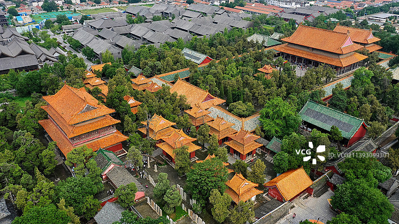 国家AAAAA级旅游景区-曲阜孔庙，中国四大孔庙，中国三大古建筑群，隔壁就是孔子故居图片素材