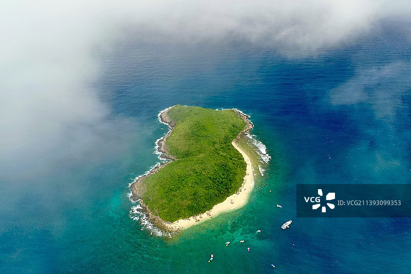 石梅湾，加井岛图片素材