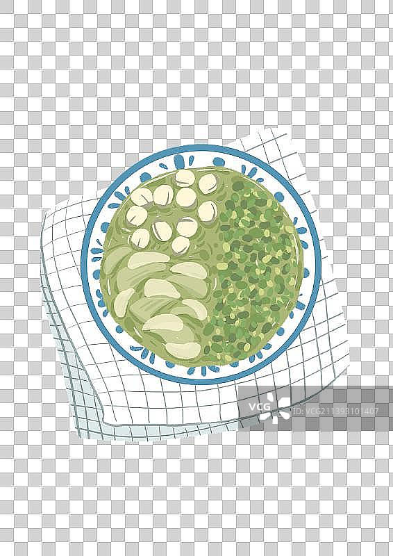 百合莲子绿豆汤图片素材