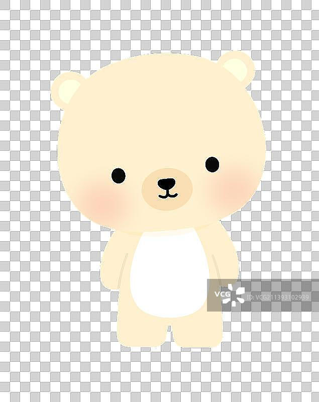 可爱小熊手绘插画图片素材