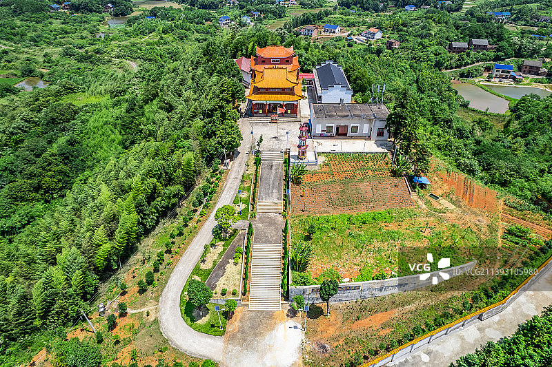 中国湖南株洲市攸县网岭镇白龙庵图片素材