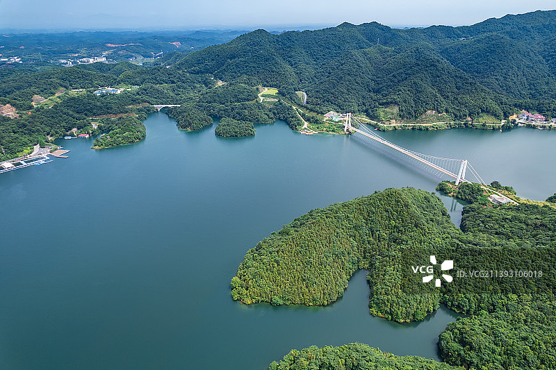 中国湖南株洲市酒仙湖风景区图片素材