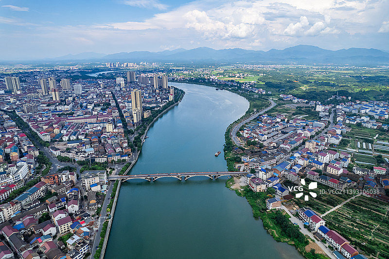 中国湖南株洲市攸县洣水河风光图片素材