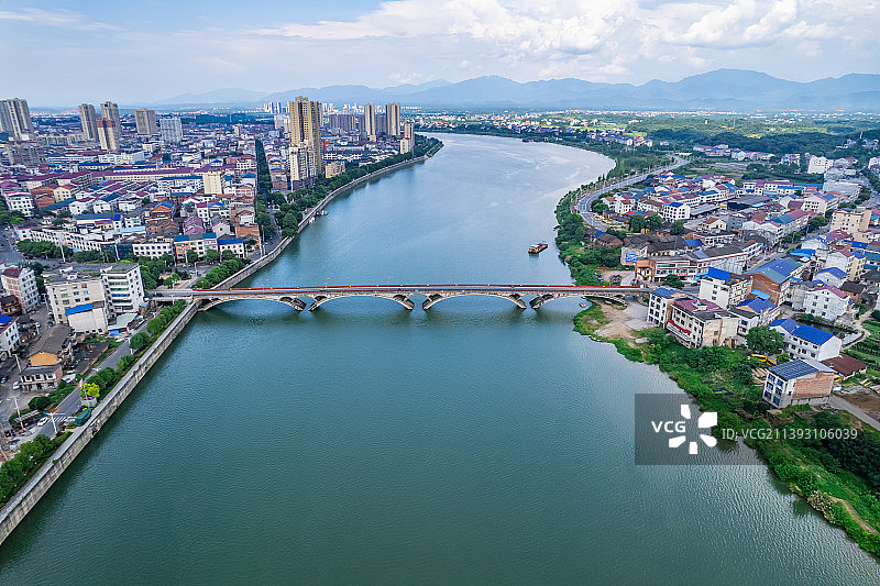 中国湖南株洲市攸县洣水河风光图片素材