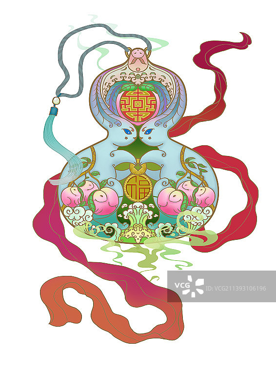 葫芦兔子图片素材