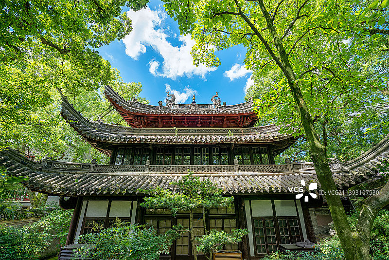 浙江省宁波市天一阁藏书阁藏书楼风景区图片素材