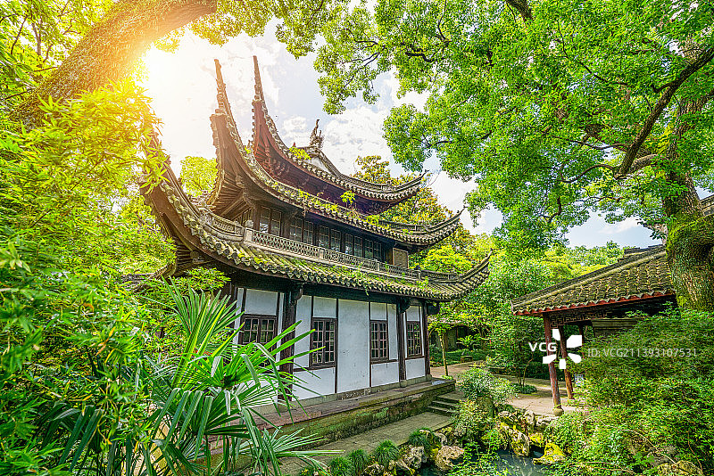 浙江省宁波市天一阁藏书阁藏书楼风景区图片素材