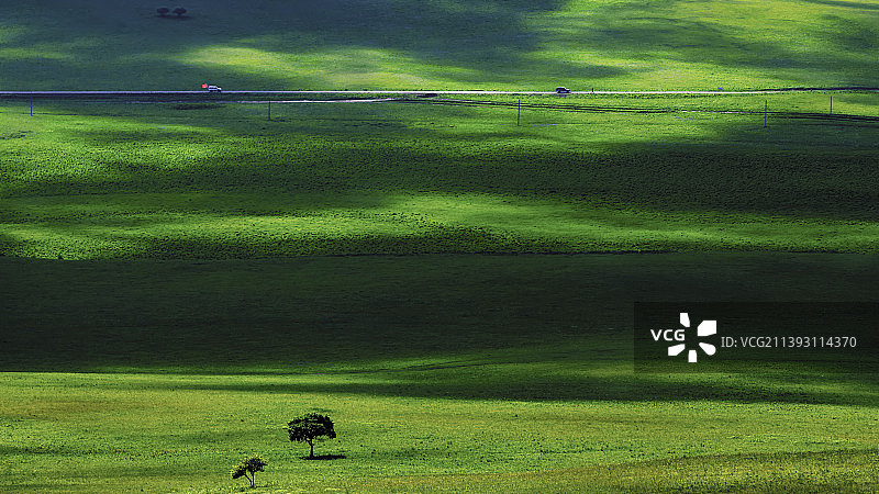 内蒙 赤峰 坝上 奔驰在图片素材