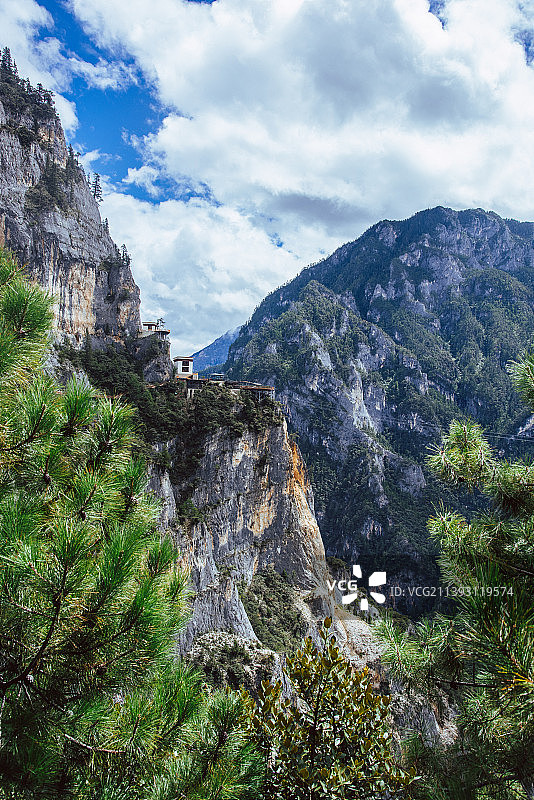 云南香格里拉巴拉格宗景区风光图片素材