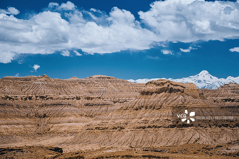 中国西藏扎达土林地貌风光图片素材