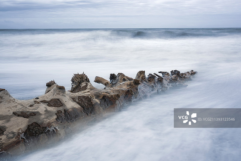 华盛顿州红宝石海滩海天景色，美国图片素材