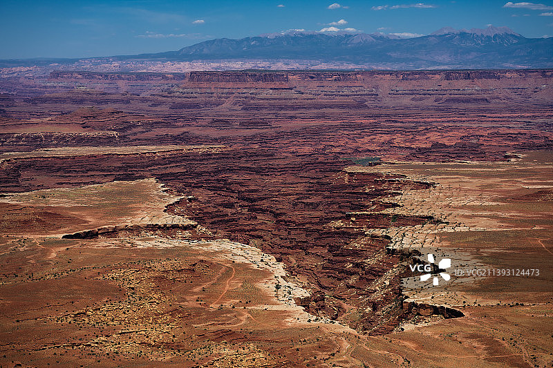 美国犹他州峡谷地国家公园景观航拍图片素材