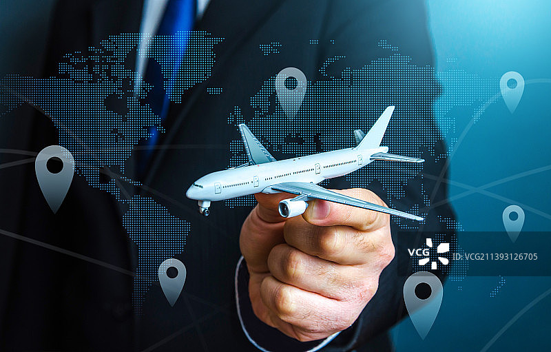 商人展示带有图标的平板电脑，乌克兰图片素材