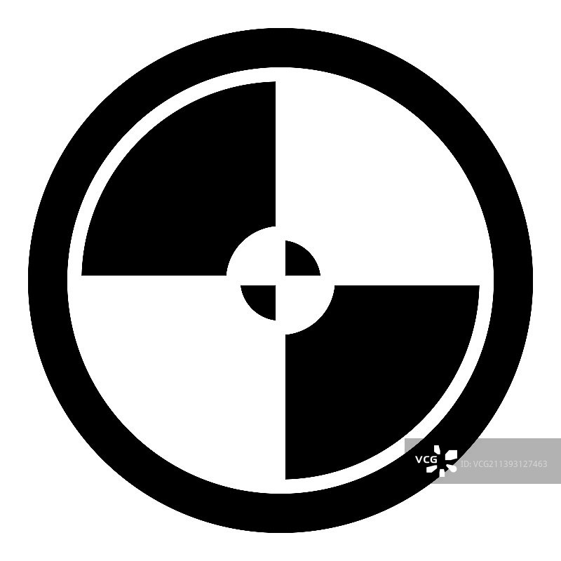 十字线抽象圆盘字形扁平图标图片素材