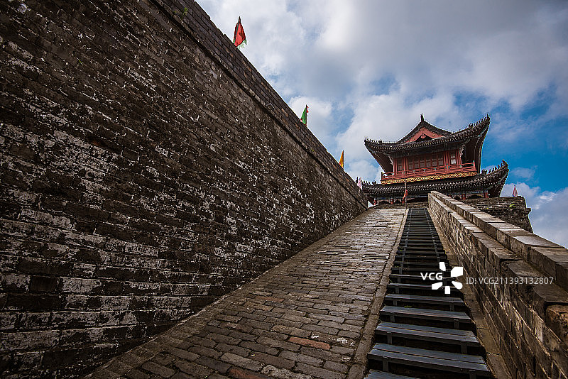 荆州古城墙图片素材