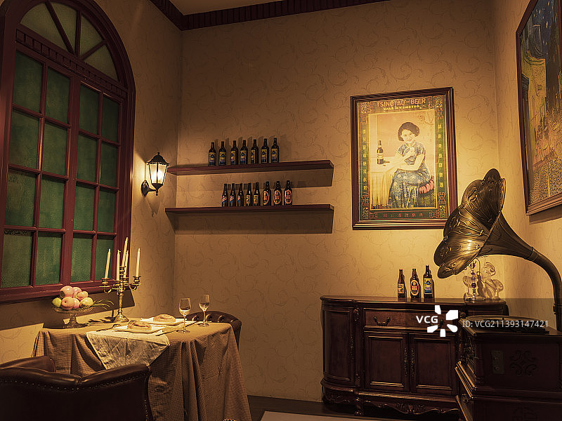 胶济铁路博物馆内饰图片素材