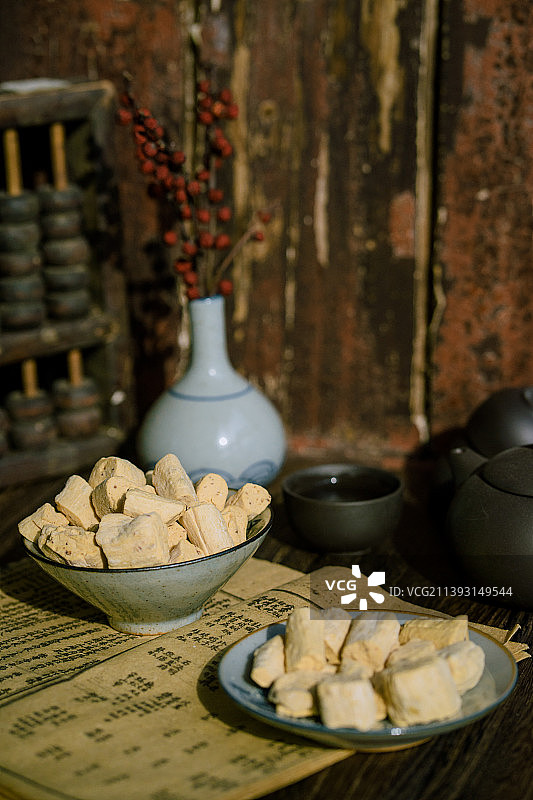 民间传统美食：手工姜糖图片素材