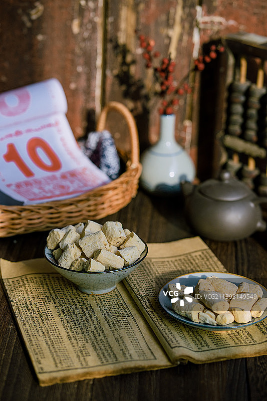 民间传统美食：手工姜糖图片素材