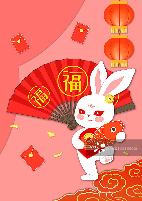 兔年贺图图片素材