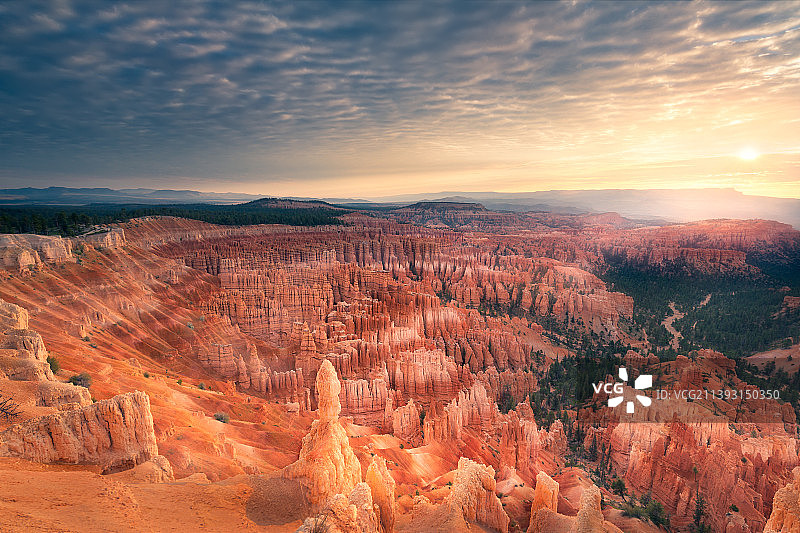 布莱斯峡谷的日出图片素材