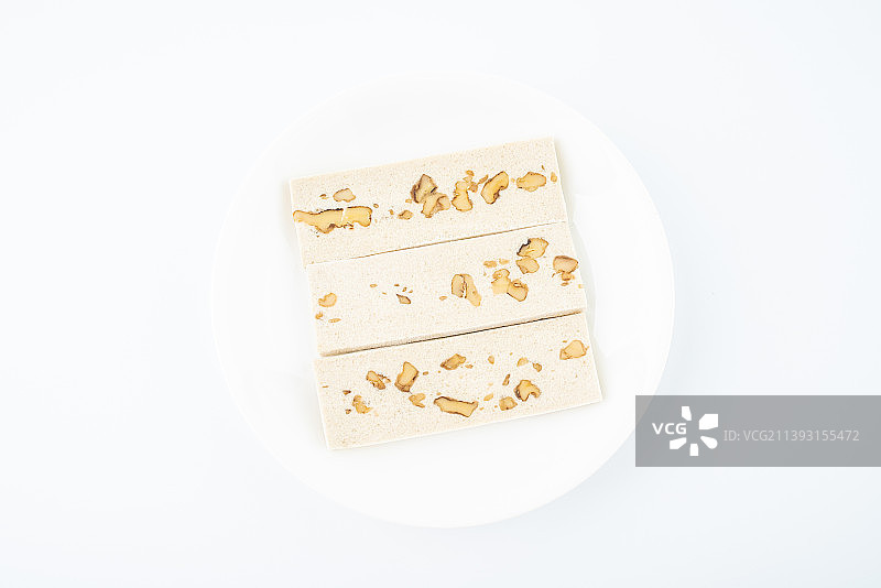 一碟重庆特产美食合川桃片图片素材