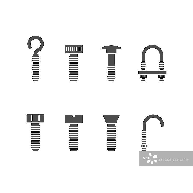螺栓字形图标图片素材