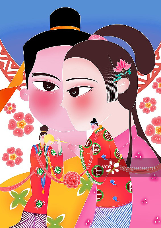 蔚县剪纸-打树花篇图片素材