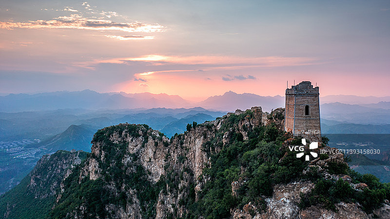 北京市密云区古北水镇司马台长城仙女楼图片素材