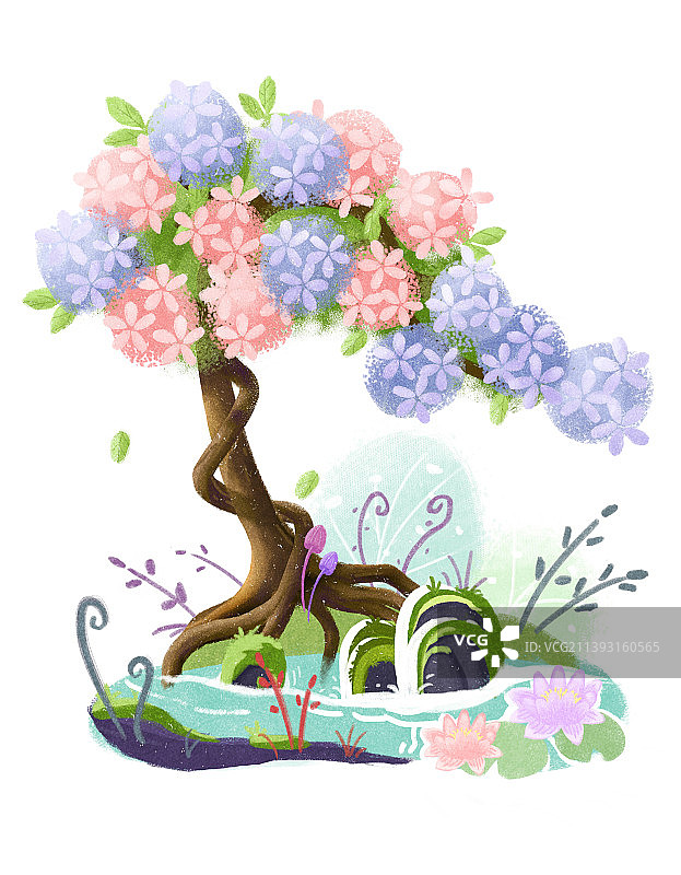 绣球花树图片素材