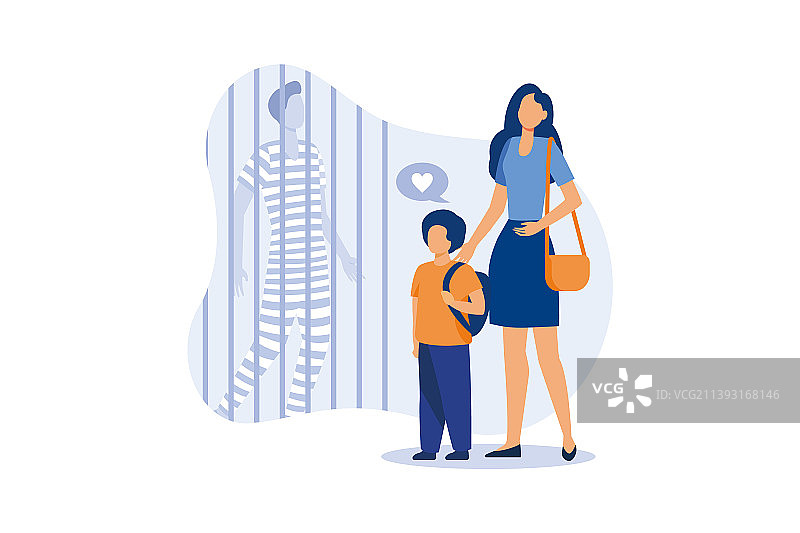 监狱中的父亲独特设计灵感图片素材