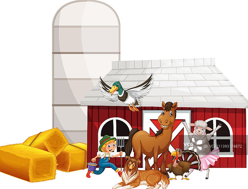 多种动物农业主题图片素材