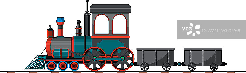 复古蒸汽火车图片素材