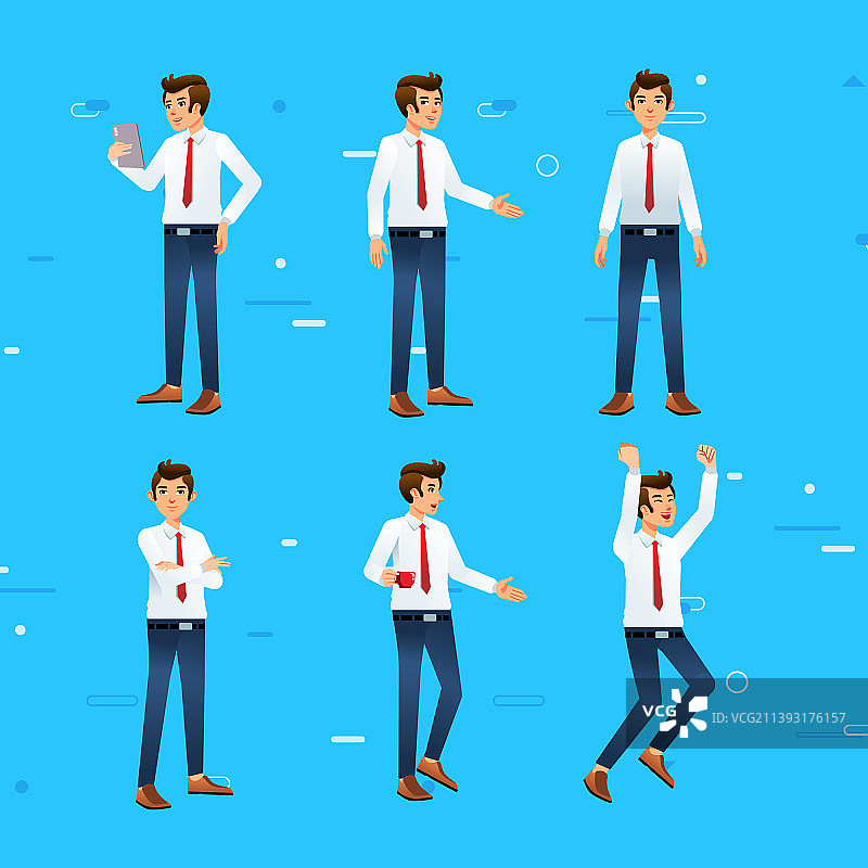 2.5D商务男士人物素材图片素材