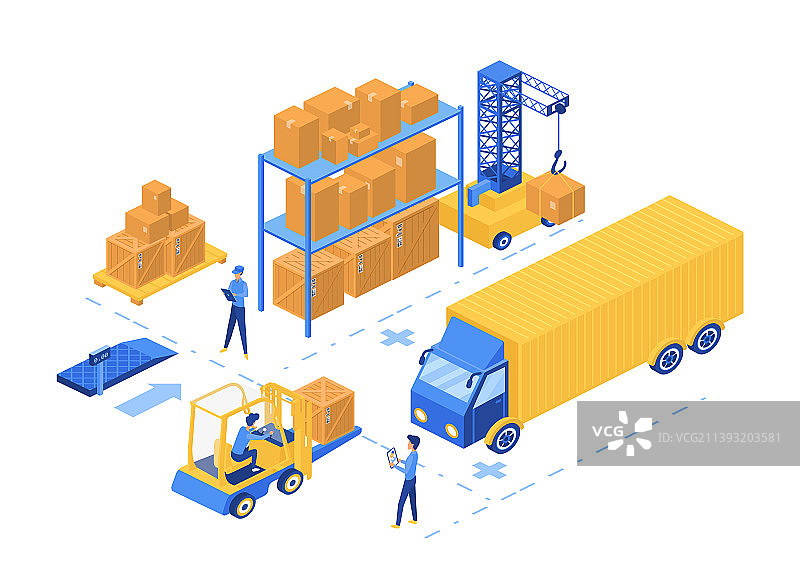 仓库物流配送服务图片素材