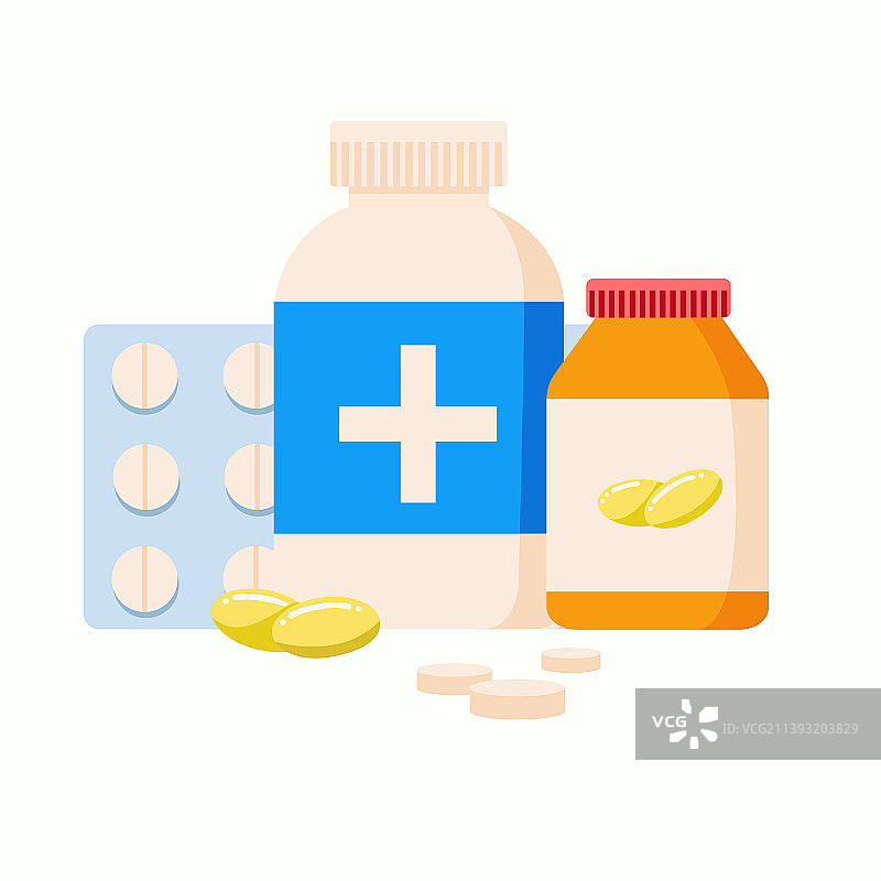 药瓶与胶囊图片素材