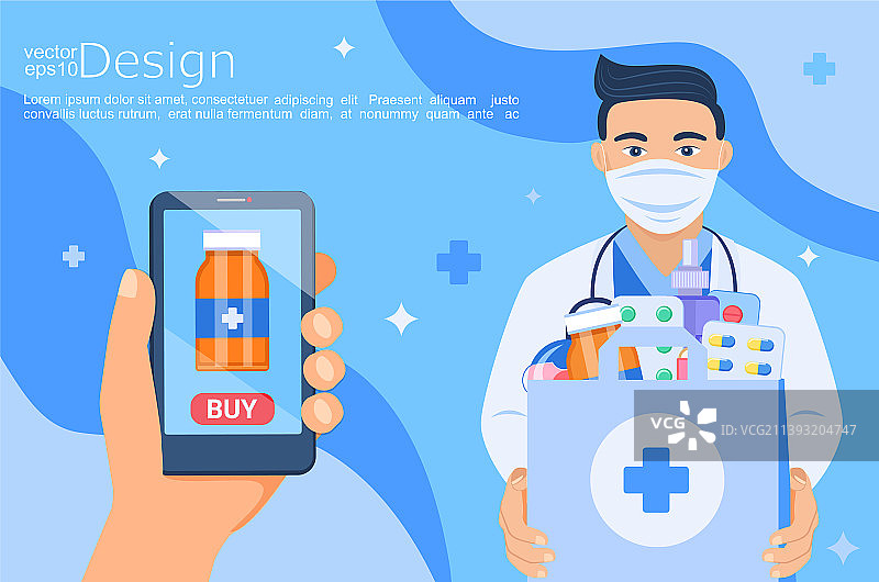 用手机在线订购药品图片素材