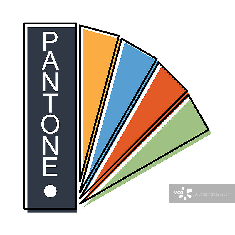 潘通色卡图标彩色图形目录图片素材