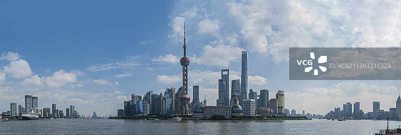 上海陆家嘴金融中心建筑天际线图片素材