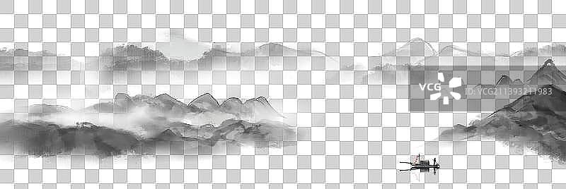 中国风意境山水画背景插画中国风意境山水画背景插画图片素材