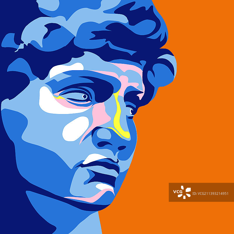 米开朗基罗的大卫雕像图片素材