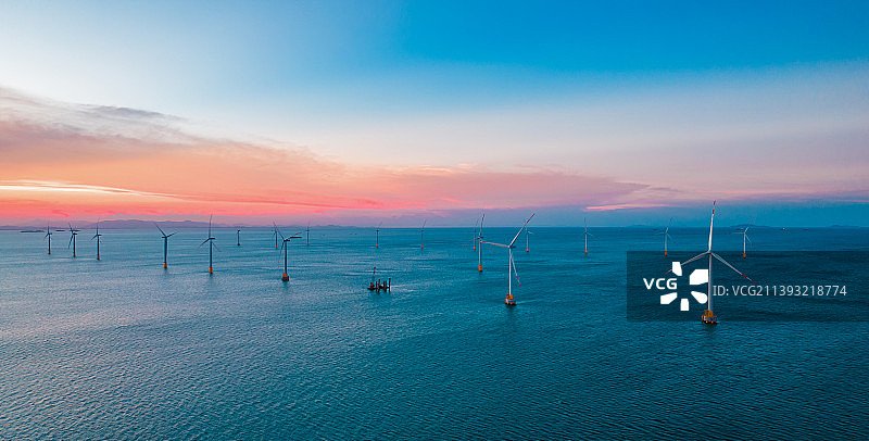 海上风车群图片素材