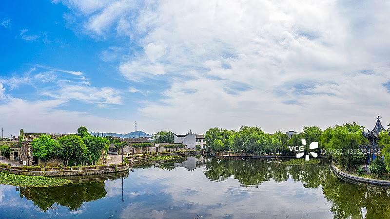浙江省宁波市郑氏十七房航拍全景图图片素材