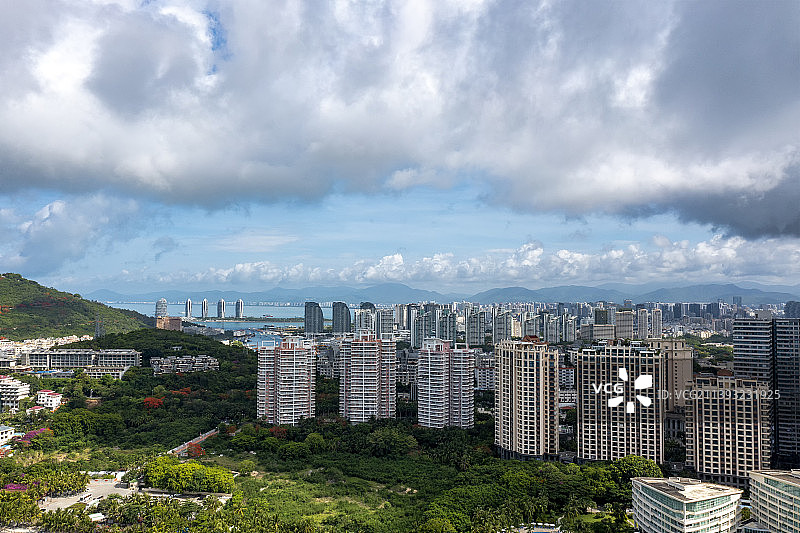 三亚大东海航拍/海南旅游图片素材