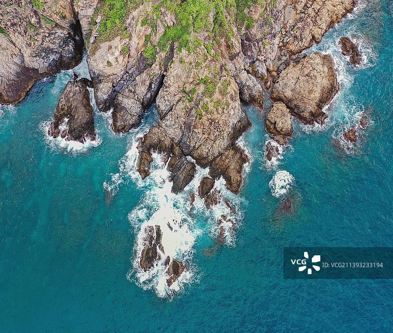 三亚鹿回头角航拍图片素材