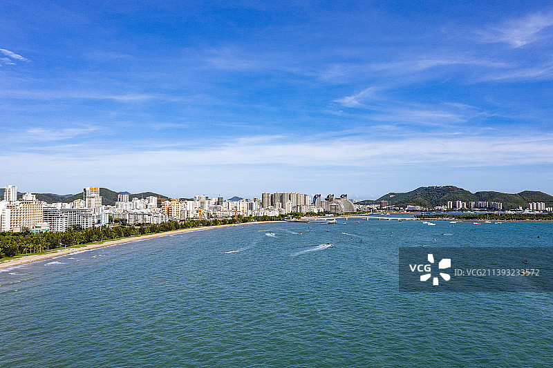 三亚湾航拍/三亚旅游图片素材
