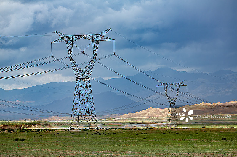 青海尕湖日落图片素材