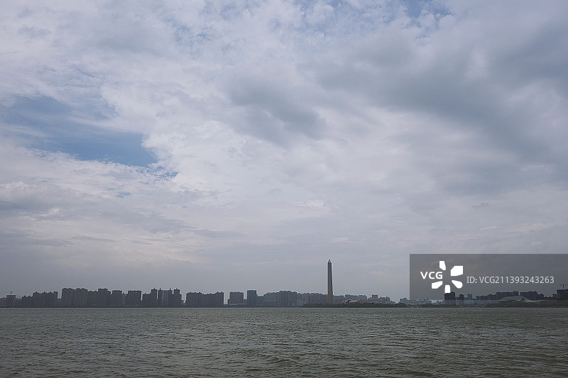 纪念九江抗洪抢险胜利纪念碑风光图片素材