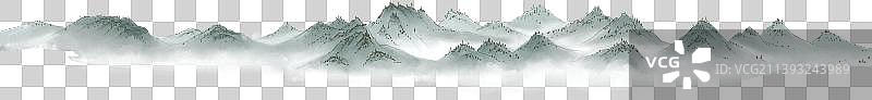 古风群山图片素材