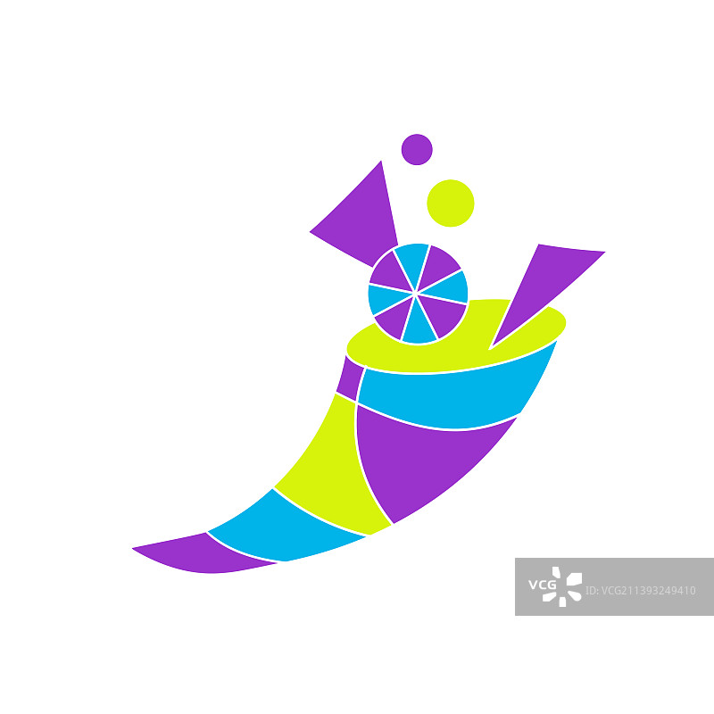 抽象聚宝盆卡通风格概念图片素材