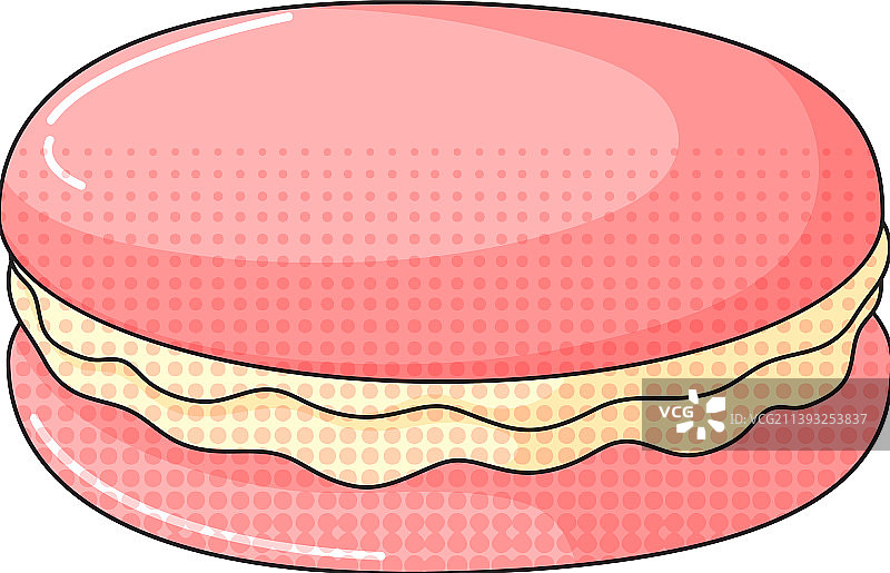 奶油粉色马卡龙图片素材